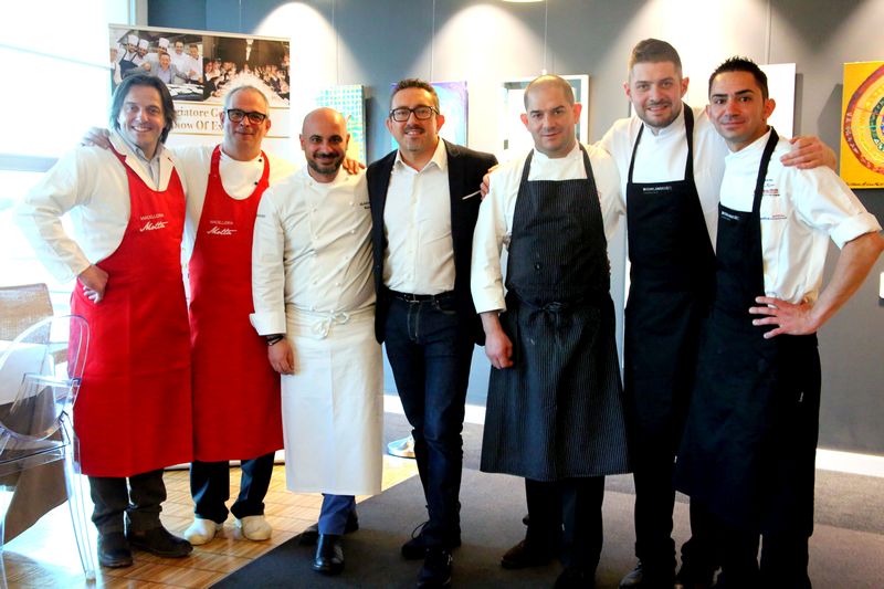 Cena a sei mani @ Michelangelo Restaurant - Aeroporto di Milano Linate - Lo Chef resident Michelangelo Citino ospita Sergio Motta e Damiano Nigro