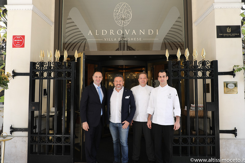 Hotel Aldrovandi Villa Borghese e Ristorante Assaje - Roma - GM Francesco Mussinelli, Executive Chef Andrea Migliaccio, Resident Chef Claudio Mengoni